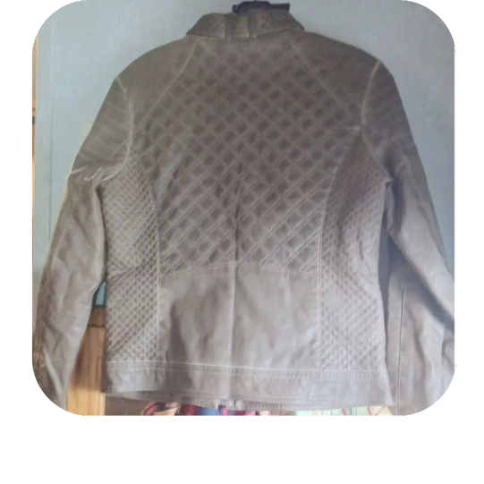 J2 Womens Quilted Dyed Bomber Jacket, Brown Medium Vegan Leather Medium