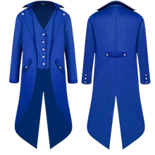 Load image into Gallery viewer, Gothic Tailcoat Victorian Costume Jacket Renaissance Pirate Vampire Frock Coat L