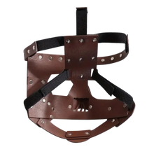 Load image into Gallery viewer, Colosseum Leather Mask Medieval Warrior Cosplay Roman Egyptian Soldier Helmet