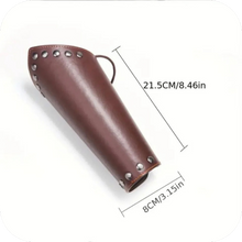 Load image into Gallery viewer, 1pc Cosplay Prop Artificial Leather Wide Men's Arm Armor Steam Punk Wrist Guard