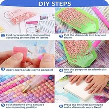 Load image into Gallery viewer, Artificial Diamond Painting Kit Colorful Butterfly Fairy 20x20cm/8"x8"Frameless