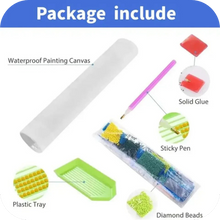 Load image into Gallery viewer, Artificial Diamond Painting Kit Colorful Butterfly Fairy 20x20cm/8"x8"Frameless