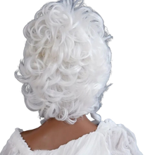 Load image into Gallery viewer, Costume Wig Royal Court Hat Wig, Role Playing 18" Wig, Pure White Cosplay Wig