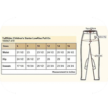 Load image into Gallery viewer, TuffRider Girl's Starter Lowrise Pull-On Breech, Sand, 14