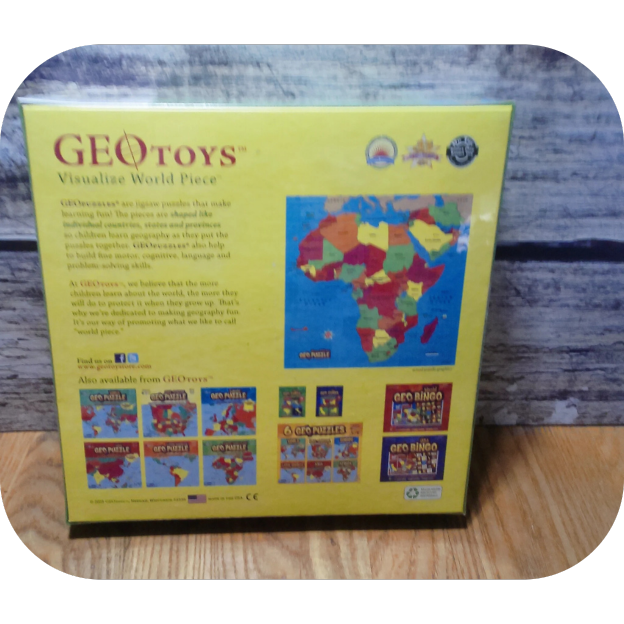 GeoPuzzle Africa and Middle East — Educational 65 Piece Geography Jigsaw Puzzle — Ages 4 and up
