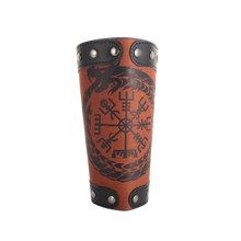 Load image into Gallery viewer, Pr Viking Dragon Compass Design Wristbands PU Leather Wristbands Accessories