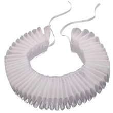 Load image into Gallery viewer, Elizabethan Dickens Ruff Neck Clown Collar White One Size Fits Most