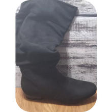 Load image into Gallery viewer, BLVD Black Knee High Pull On Fall Weather Boots Size 11 M US
