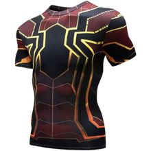 Load image into Gallery viewer, Super-Hero Compression Sports Elastic T-Shirt Quick-Drying short Sleeve M