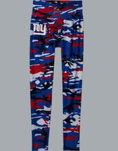 Load image into Gallery viewer, Officially Licensed Zubaz Women's NFL Camo Leggings, New York Giants, Size Small