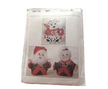Load image into Gallery viewer, McCall's 7641 Gift Baskets Hen Snowman Lion Bear Dalmation Santa Mrs 1995 Uncut