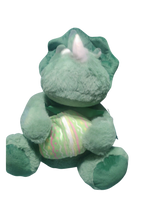 Load image into Gallery viewer, HugMe Triceratops Dinosaur with Egg Plush Stuffed Animal Hug Me Toy 14"