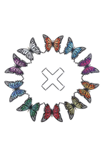 Load image into Gallery viewer, 10pcs Butterfly Diamond Painting Coasters Kit Round Diamond Shaped With Holder