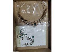 Load image into Gallery viewer, 4 Pcs Medieval Women Princess Dress with Waistband Renaissance Green L