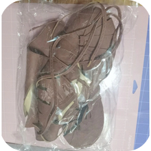 Load image into Gallery viewer, Medieval Gothic Boots Lace Up Shoes Cosplay Costume Flat Sandals Size 8.5 42