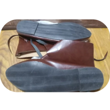 Load image into Gallery viewer, Medieval Viking Cosplay PU Leather Boots Pirate Paladin Knight Prince brown 8.5