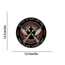 Load image into Gallery viewer, Viking Battle Axe Better To Fight & Fall Than To Live Without Hope Car Sticker