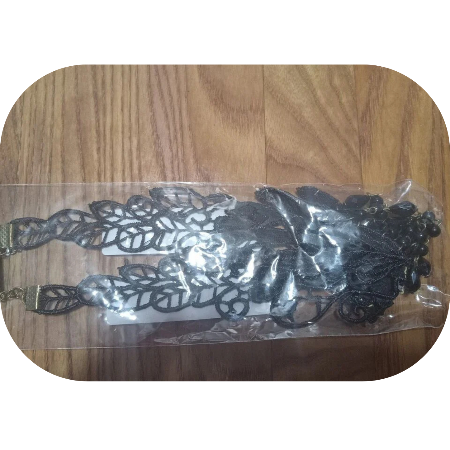 Gothic Multilayer Black Crystal Black Lace Necklace Club Decor Neck Jewelry