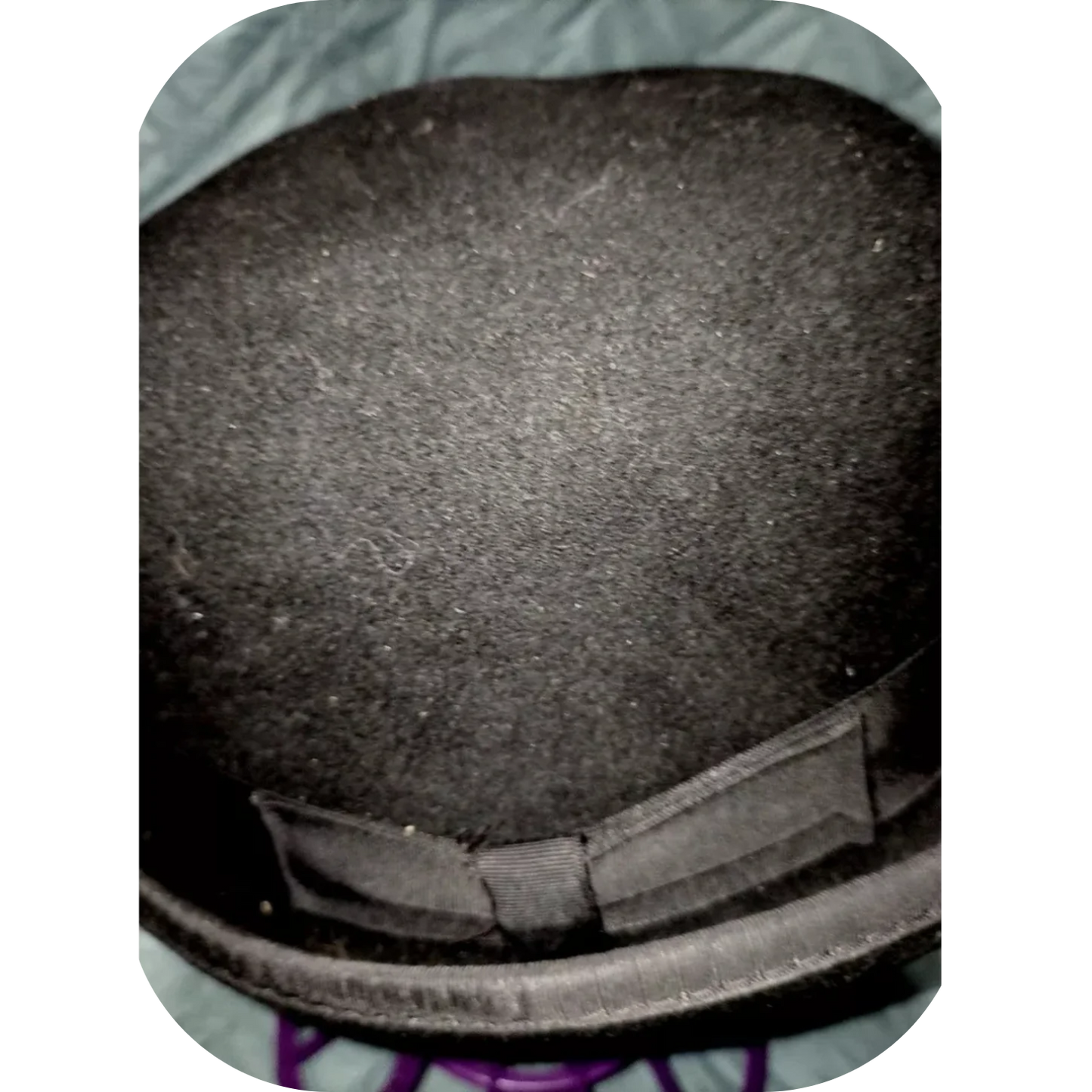 Reed Hill 90% Wool Bowler Hat Size 6 3/4 Black