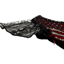 Load image into Gallery viewer, 1920s Sequins Gatsby Flapper Dress 20s Headband Accessories Set Large Black Red