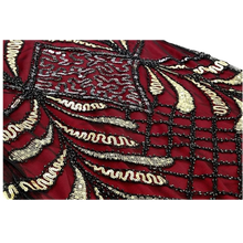Load image into Gallery viewer, 1920s Sequins Gatsby Flapper Dress 20s Headband Accessories Set Large Black Red