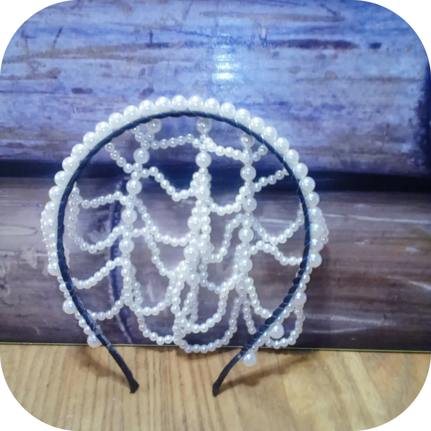 Faux Pearls Head Jewelry Festival Costume Hair Headband Chain For Women