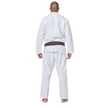 Load image into Gallery viewer, Men's Essential White Brazilian Jiu Jitsu BJJ Gi White with White Belt Size A1