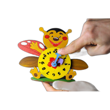 Load image into Gallery viewer, 3D Puzzle Kids Clock DIY Mechanical Wooden Puzzle + Bonus Paint