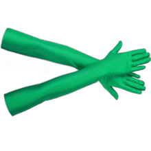 Load image into Gallery viewer, Elegant Long Tulle Mesh Gloves Stretchy, Breathable & Quick-Dry Green