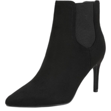 Load image into Gallery viewer, Black Suede Pointed Toe Stiletto High Heel Ankle Booties Size 6 B(M) US Kizzy-1