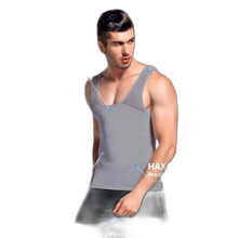 Load image into Gallery viewer, Slimming Body Shaper Vest Chest Compression Shirt Tank Top Undershirt 3X Gray