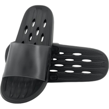 Load image into Gallery viewer, Shower Shoes Unisex Quick Drying Non-Slip Slides Drain Holes Slippers Black 5