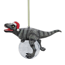 Load image into Gallery viewer, T Rex Blitzer the Dinosaur Christmas Tree Holiday Ornament,