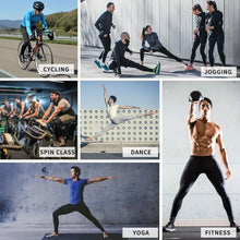 Load image into Gallery viewer, Active Yoga Leggings Dance Tights + Pockets Cycling Workout Quick Dry Navy XL