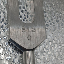 Load image into Gallery viewer, 512Hz C Tuning Fork 6" Aluminum Medical/Audiology Sound Therapy Tool