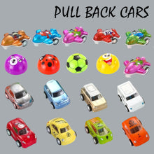 Load image into Gallery viewer, 24 Pcs 2.25" Prefilled Eggs Various Pull Back Vehicles & Friction Vehicles