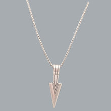 Load image into Gallery viewer, Viking Necklace Nordic Compass Celtic Pendant Nordic Amulet Silvertone 22" Chain