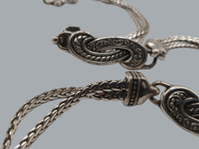 Load image into Gallery viewer, Brighton vintage silver-tone metal chain-link belt 32" extends to 36"