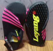 Load image into Gallery viewer, Adult Water Sport Shoes Beach Quick-Dry Barefoot Aqua Socks Black & Pink 6.5-7.5