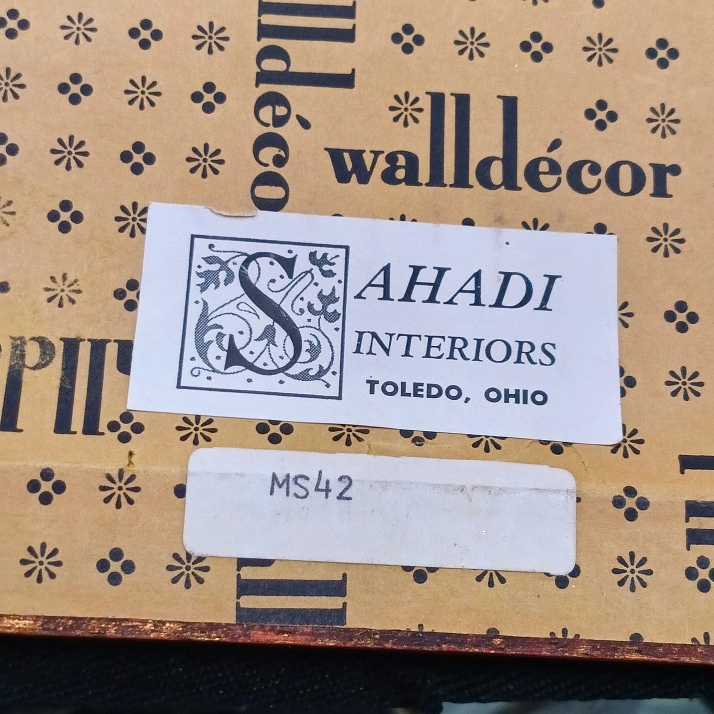 Vintage Sahadi Interiors Framed Double Print Wall Art 14x7 Toledo Ohio