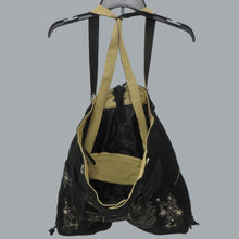 Load image into Gallery viewer, Black Leather German Lederhosen Shorts Embroidered Bavarian Suspenders 32