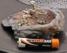 Load image into Gallery viewer, Handcrafted Agate Geode Diorama with Pewter Miner Figures