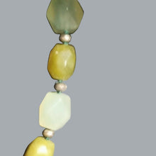 Load image into Gallery viewer, Sigrid Olsen Chunky Green Stone Necklace Toggle Clasp Boho Artisan Jewelry 18"
