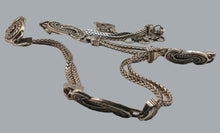 Load image into Gallery viewer, Brighton vintage silver-tone metal chain-link belt 32" extends to 36"