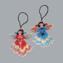 Load image into Gallery viewer, ANGEL SEED BEAD ORNAMENT Hand beaded in Guatemala 1 Random Angel