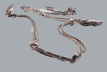 Load image into Gallery viewer, Brighton vintage silver-tone metal chain-link belt 32" extends to 36"