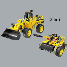 Load image into Gallery viewer, Construction Trucks Interlocking Building Blocks (Front Loader) 6-16