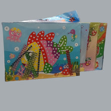 Load image into Gallery viewer, 4-Pack Cartoon Diamond Painting Kits | Kids DIY Mosaic Sticker Art Set