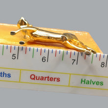 Load image into Gallery viewer, Art Deco - Gold - No Box Curio Cabinet Cat by Franklin Mint