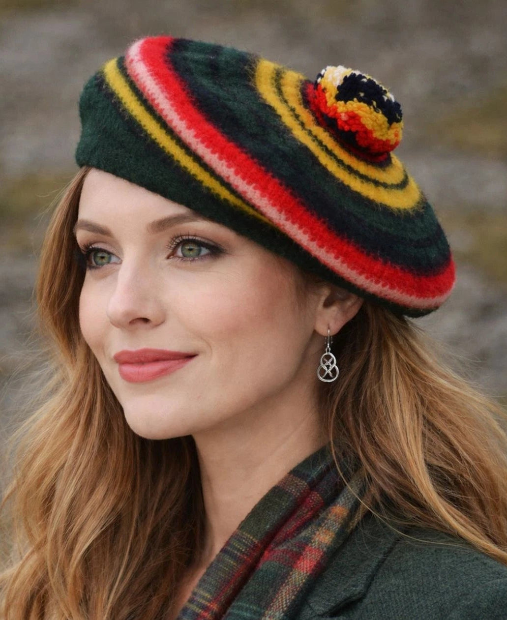 1967 Buchanan Clan Scottish Tam O’Shanter 100% Wool Made in Scotland